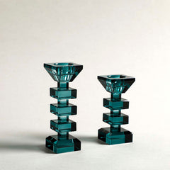 Torenn Candle  Holder Blue Set of 2 Torenn Candle  Holder Blue Set of 2