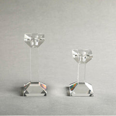 Marquis Candle Holder Clear Set of 2 Marquis Candle Holder Clear Set of 2