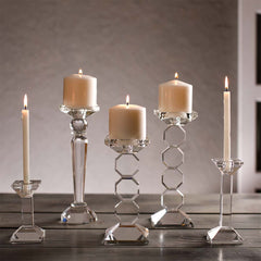 Marquis Candle Holder Clear Set of 2 Marquis Candle Holder Clear Set of 2