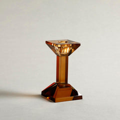 Marquis Candle Holder Amber Set of 2 Marquis Candle Holder Amber Set of 2