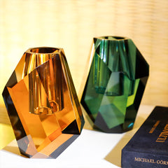 Glen Crystal Vase Amber Glen Crystal Vase Amber