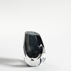 Picadio Hand-Cut Crystal Vase Gray Picadio Hand-Cut Crystal Vase Gray