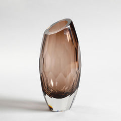 Quartz Hand-Cut Crystal Vase Large