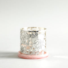 Rose T-Light Candle Holder With Resin Base Rose T-Light Candle Holder With Resin Base