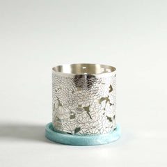 Mogra T-Light Holder With Aqua Base Mogra T-Light Holder With Aqua Base