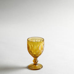 Aria Amber Stem Glass Set Of 6 Aria Amber Stem Glass Set Of 6