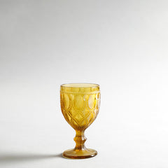 Aria Amber Stem Glass Set Of 6 Aria Amber Stem Glass Set Of 6