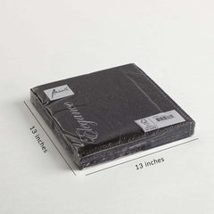 Napkin Black Set of 15 Napkin Black Set of 15