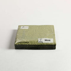 Cocktail Napkins Green Leaf Set of 15 Cocktail Napkins Green Leaf Set of 15
