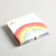 Napkin Rainbow white Set of 20 Napkin Rainbow white Set of 20