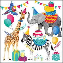 Lunch Napkin Animal birthday Set of 20 Lunch Napkin Animal birthday Set of 20