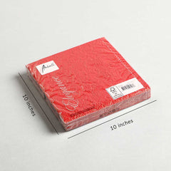 Cocktail Napkin dark red Set of 15 Cocktail Napkin dark red Set of 15