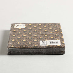 Napkin Art Deco Black / Gold Set of 20 Napkin Art Deco Black / Gold Set of 20