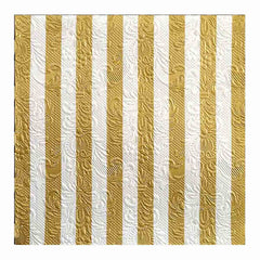 Napkin Stripes gold Set of 15 Napkin Stripes gold Set of 15