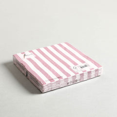 Napkin Stripes Pale Rose Napkin Stripes Pale Rose