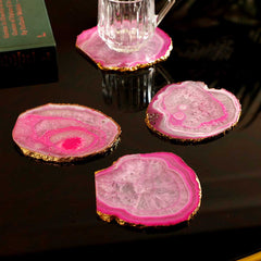 Auris Agate Coaster Set Of 4 Auris Agate Coaster Set Of 4