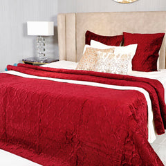 Scarl Quilt With Shams Set of 2 Scarl Quilt With Shams Set of 2