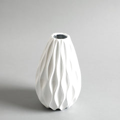 Ocean Wave Small Vase- White