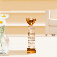 Alvaro Crystal Candle Holder Medium Alvaro Crystal Candle Holder Medium