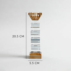 Alvaro Crystal Candle Holder Medium Alvaro Crystal Candle Holder Medium