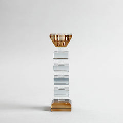 Alvaro Crystal Candle Holder Medium Alvaro Crystal Candle Holder Medium