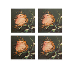 Ambrosia Beige Flower Wall Art S/4 Ambrosia Beige Flower Wall Art S/4