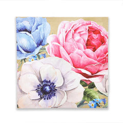 Calix Camellia Flower Wall Art S/4 Calix Camellia Flower Wall Art S/4