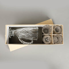 Dupio Crystal Carafe With 4 Glasses Set Dupio Crystal Carafe With 4 Glasses Set