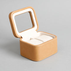 Amara Brown 2 Slot Leather Watch Box Amara Brown 2 Slot Leather Watch Box