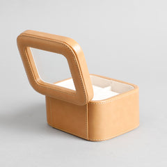 Amara Brown 2 Slot Leather Watch Box Amara Brown 2 Slot Leather Watch Box