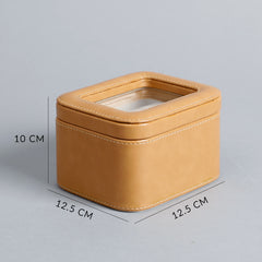 Amara Brown 2 Slot Leather Watch Box Amara Brown 2 Slot Leather Watch Box