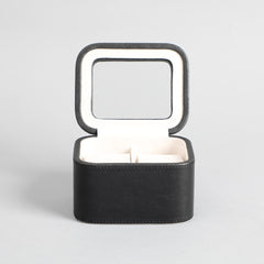 Amara Black 2 Slot Leather Watch Box Amara Black 2 Slot Leather Watch Box