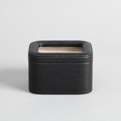 Amara Black 2 Slot Leather Watch Box Amara Black 2 Slot Leather Watch Box