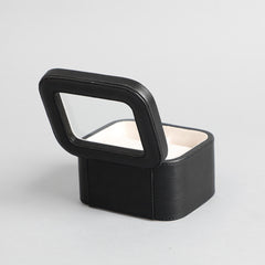 Amara Black 2 Slot Leather Watch Box Amara Black 2 Slot Leather Watch Box