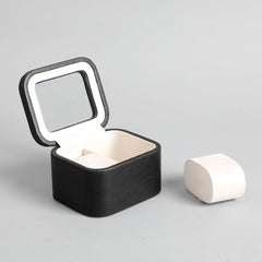 Amara Black 2 Slot Leather Watch Box Amara Black 2 Slot Leather Watch Box