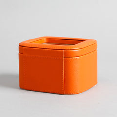 Amara Orange 2 Slot Leather Watch Box Amara Orange 2 Slot Leather Watch Box