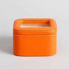 Amara Orange 2 Slot Leather Watch Box Amara Orange 2 Slot Leather Watch Box
