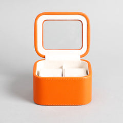 Amara Orange 2 Slot Leather Watch Box Amara Orange 2 Slot Leather Watch Box