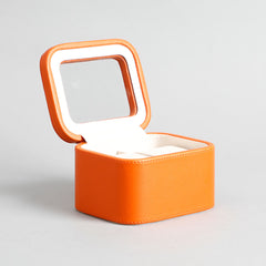 Amara Orange 2 Slot Leather Watch Box Amara Orange 2 Slot Leather Watch Box