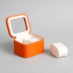 Amara Orange 2 Slot Leather Watch Box Amara Orange 2 Slot Leather Watch Box