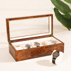 Sahaj Brown 5 Slot Watch Box Sahaj Brown 5 Slot Watch Box