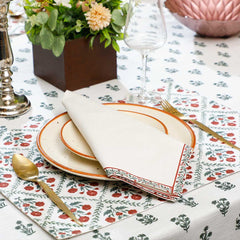 Gardenia Table Napkins Set of 4 Gardenia Table Napkins Set of 4