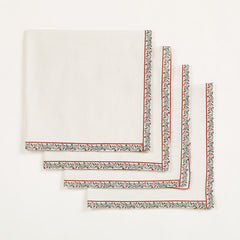 Gardenia Table Napkins Set of 4 Gardenia Table Napkins Set of 4