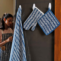 Linije Indigo & White Oven Gloves Linije Indigo & White Oven Gloves