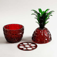 Melissa Pineapple Cutlery Holder Ruby Red