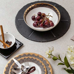 Gold Glamour Bowl White Gold Glamour Bowl White