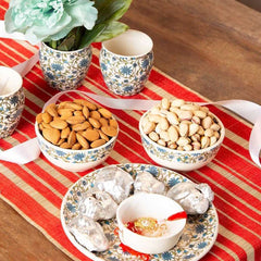 Asul Katori White & Turquoise Asul Katori White & Turquoise