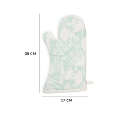 HAZEL WHITE  GREEN OVEN GLOVE HAZEL WHITE  GREEN OVEN GLOVE