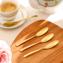 Herdmar Gold Alfa Tea Spoon - Set of 6 Herdmar Gold Alfa Tea Spoon - Set of 6