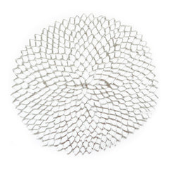 Chilewich Pressed Dahlia Mat Silver Chilewich Pressed Dahlia Mat Silver